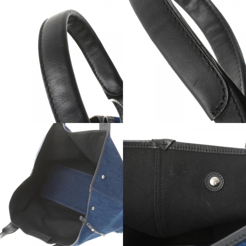 Balenciaga Handbag Cabas Leather Blue Indigo Denim Blue Navy - Picture 10 of 11